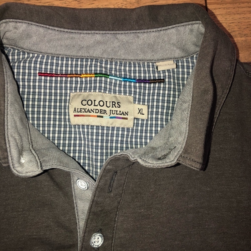 Colours by Alexander Julian Polo Gray Size XL